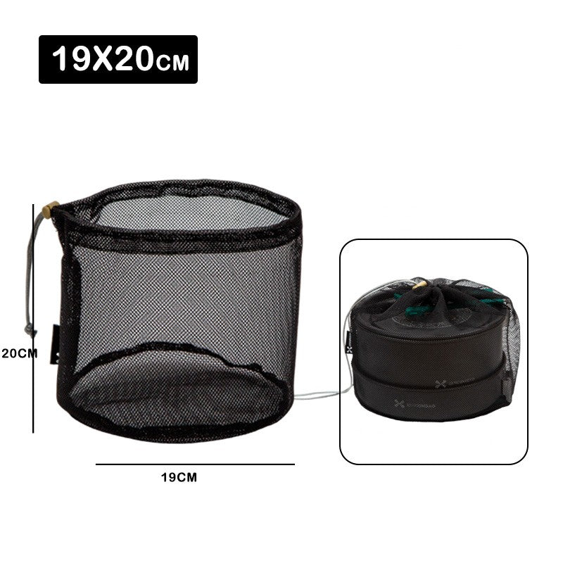 Outdoor Set Pot And Cooking Utensils Storage Net Bag