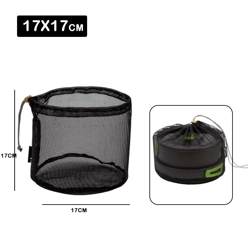 Outdoor Set Pot And Cooking Utensils Storage Net Bag