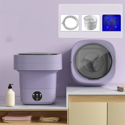 Portable Foldable Mini Washing Machine with Spin Dry - Idea Spark Hub 