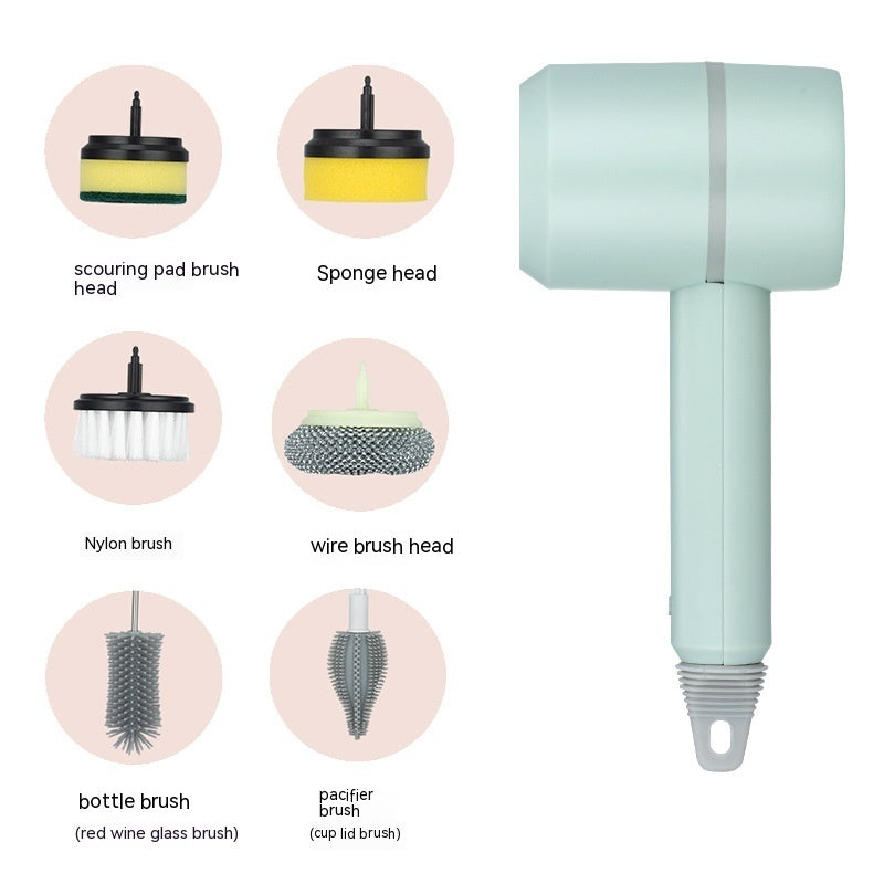 USB Rechargeable Electric Cleaning Brush for Kitchen and Bathroom - Idea Spark Hub 