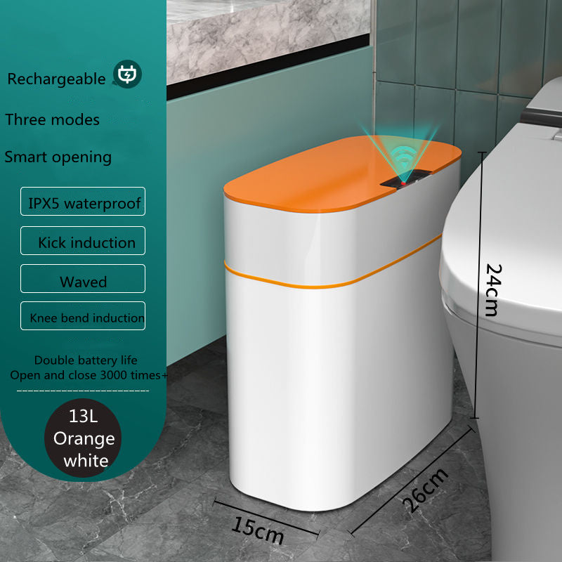 Automatic Smart Trash Can with Lid for Home Use - Idea Spark Hub 