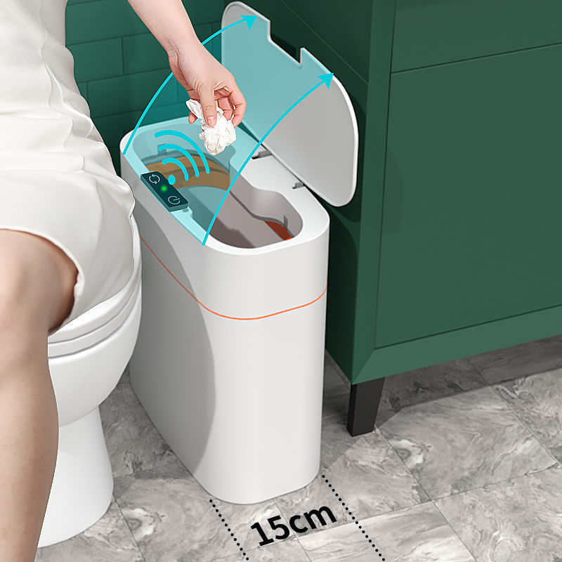 Automatic Smart Trash Can with Lid for Home Use - Idea Spark Hub 