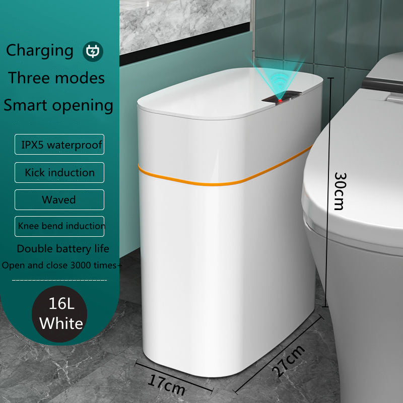 Automatic Smart Trash Can with Lid for Home Use - Idea Spark Hub 