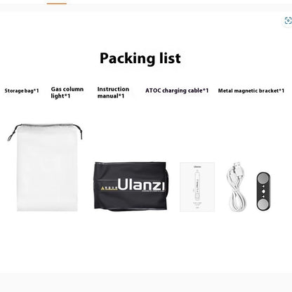 Ulanzi Excellent Basket UA20 Gas Column Light 20W Inflatable Stick Light Handheld Fill Light Anchor Indoor Photography Lighting