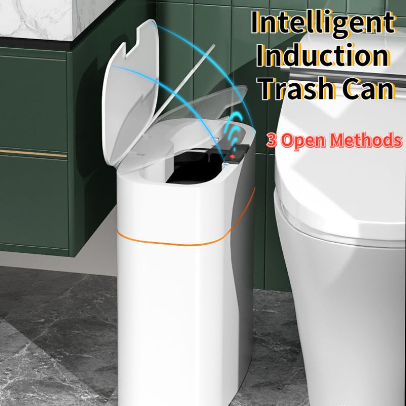 Automatic Smart Trash Can with Lid for Home Use - Idea Spark Hub 