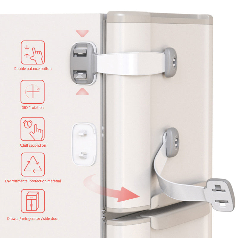 Child Safety Cabinet Locks No-Drill Protection - Idea Spark Hub 