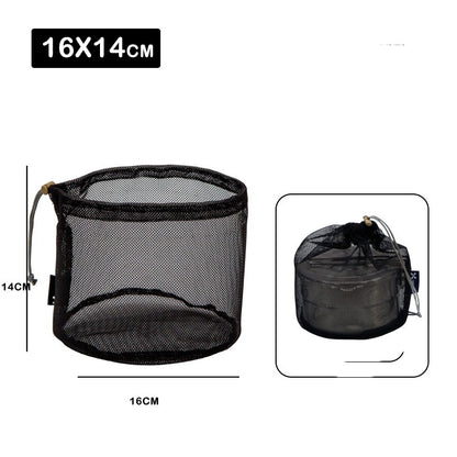 Outdoor Set Pot And Cooking Utensils Storage Net Bag