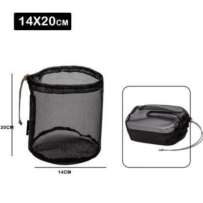 Outdoor Set Pot And Cooking Utensils Storage Net Bag