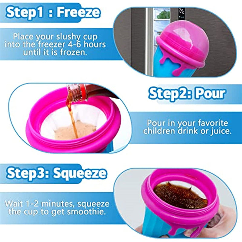 500ml Magic Slushy Maker Cup with Lid - Idea Spark Hub 