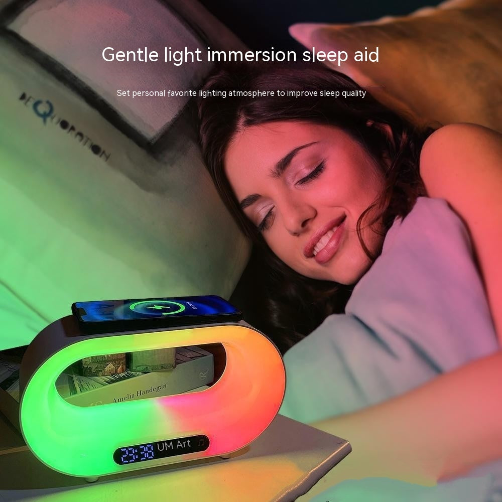 3-in-1 Smart LED Lamp with Wireless Charging & Alarm - Idea Spark Hub 