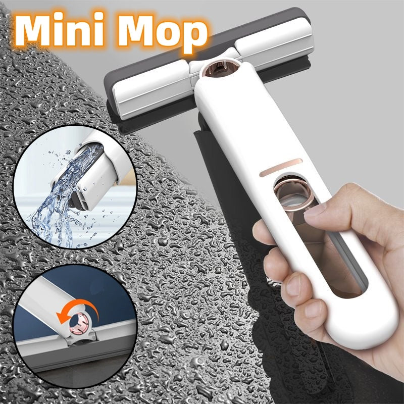 Mini Foldable Sponge Mop for Floor and Glass Cleaning - Idea Spark Hub 
