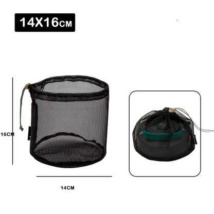 Outdoor Set Pot And Cooking Utensils Storage Net Bag
