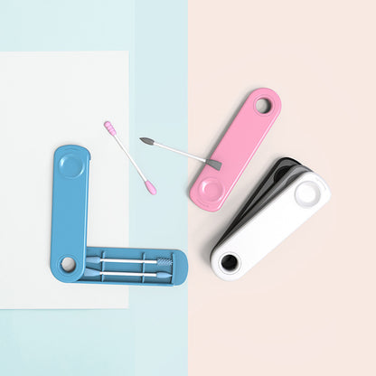 Double Ended Silicone Recycled Cleaning Cotton Swab